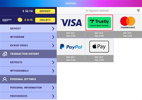  trustly payment casino